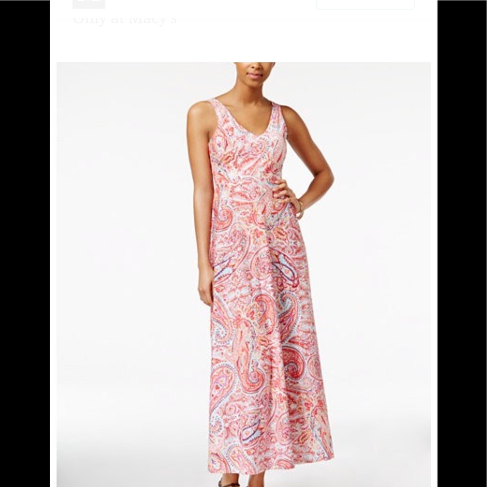 American Living Paisley Maxi Dress